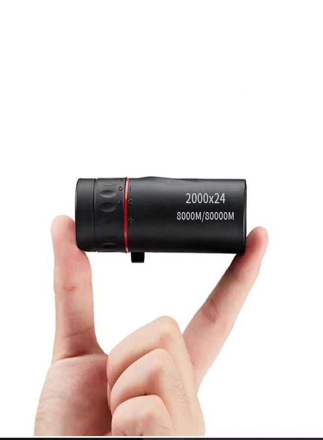 Chinshwehaw 2000X24 Monocular Focus Optics Telescope onocular Power for Adults with Phone AdapterNight Vision Monocular Lightweight Pocket Monoscope with for Adults Teenager, 8000M/80000M Gifts - Image 1
